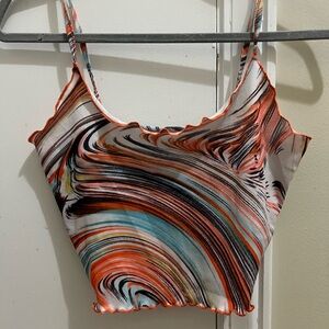 SHEIN marble print tank top (small)